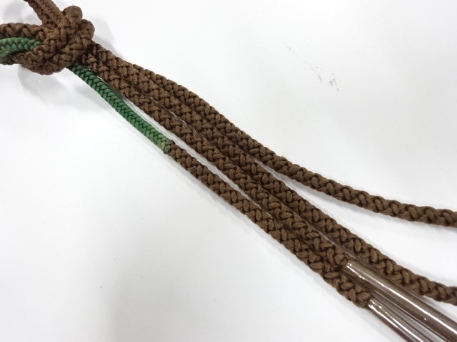 未使用品　正絹　手組帯締め